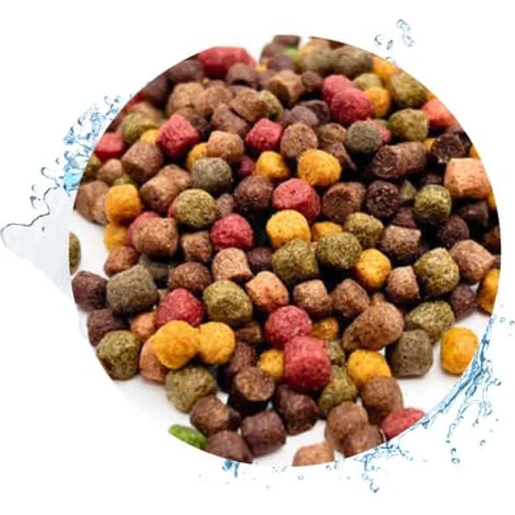 Warnick's Fischfutter Koifutter 8-Sorten-Mix, Premium schwimmende Pellets für Koi, Goldfisch & Wels, 6 mm – 15 kg