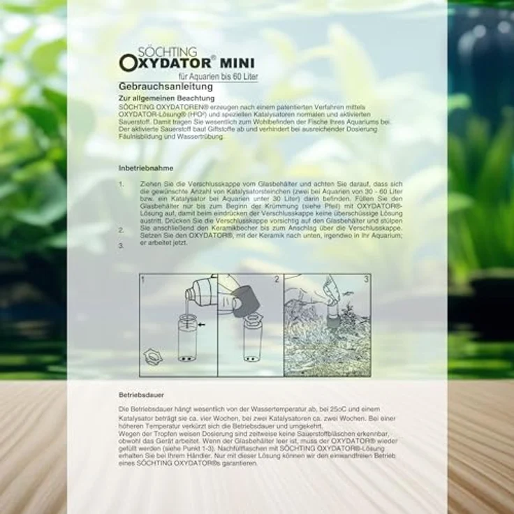 OTTO Söchting Oxydator Mini, Sauerstoffversorgung für Aquarien bis 60 Liter, lautlos und ohne Kabel – Bild 4