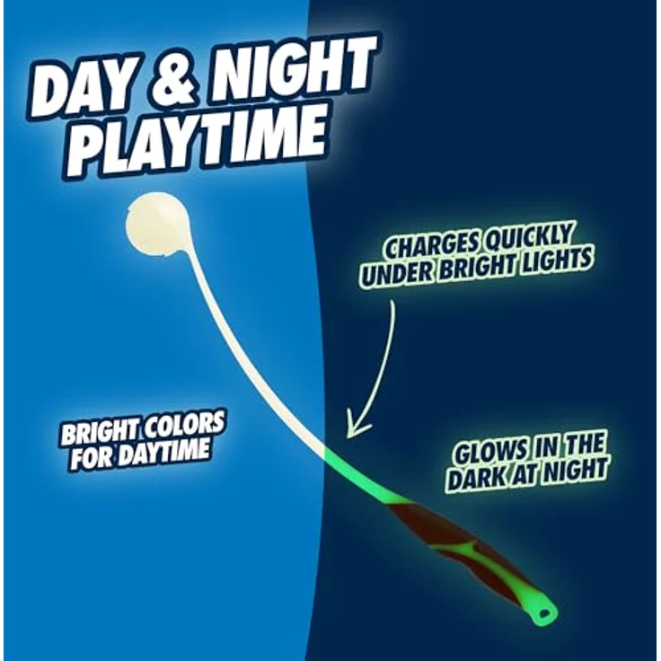 Chuckit! CH31318 Pro Max Glow Launcher, leuchtende Ballschleuder 69 cm inkl. Max Glow Ball – Bild 5