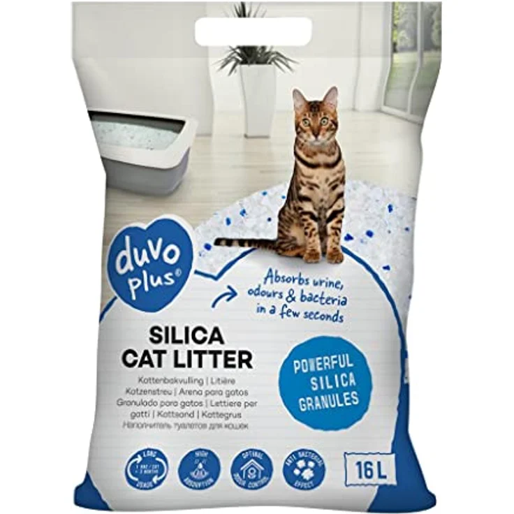 Duvo+ 989000 Premium Silica Katzenstreu, Cranberry, hochabsorbierend und geruchsneutral – Bild 4