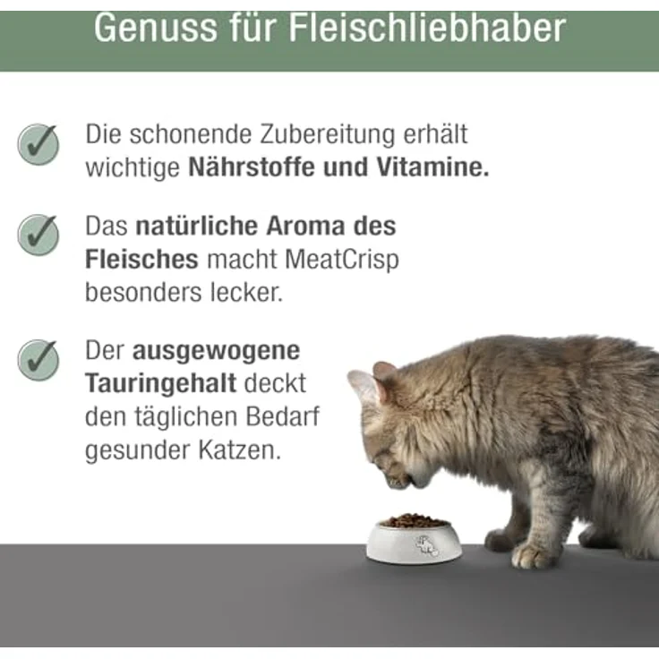 PLATINUM Katzenfutter MeatCrisp Sterilised Chicken, 1,5kg Trockenfutter mit 83% Frischfleisch, crispy Biss, kalorienreduziert – Bild 4