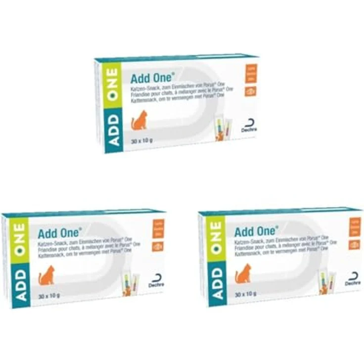Porus Add One, Lachscreme Ergänzungsfuttermittel für Katzen, 3er Pack mit 90 g total, ideal zum Einmischen von Medikamenten – Bild 1