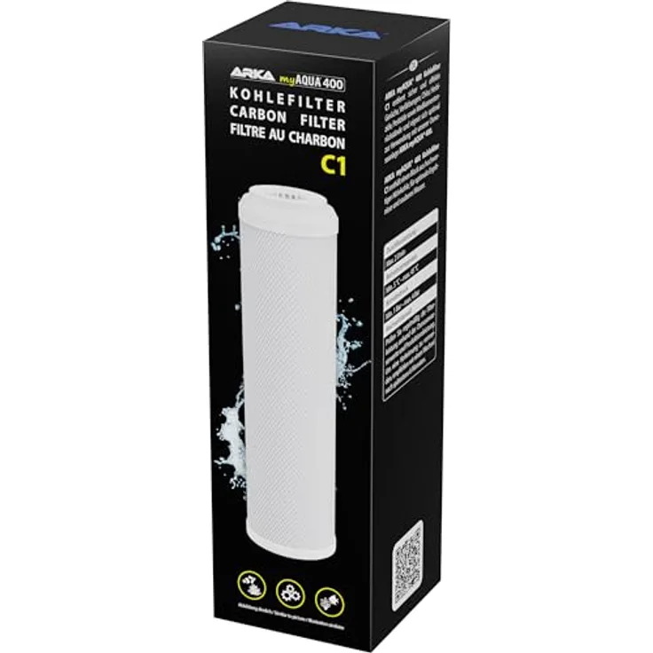 ARKA Kohlefilter myAqua 400 C1, effektiver Vorfilter Ersatzfilter für Osmoseanlage zur Wasseraufbereitung