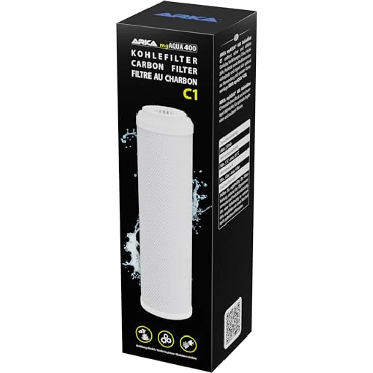 ARKA Kohlefilter myAqua 400 C1, effektiver Vorfilter Ersatzfilter für Osmoseanlage zur Wasseraufbereitung – Bild 1