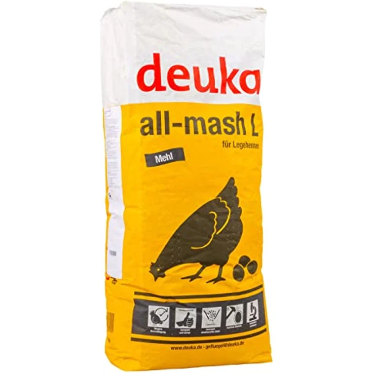 deuka Deuka All-Mash L Mehl 25 kg Legemehl und Körnerfutter für Geflügel, ausgewogene Mischung – Bild 3