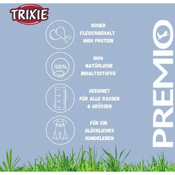 TRIXIE PREMIO Hunde-Chicken Filets XXL 300g, Glutenfreie Premium Hundeleckerli ohne Getreide & Zucker, Hochwertige Belohnung für Training und Zuhause – Bild 4