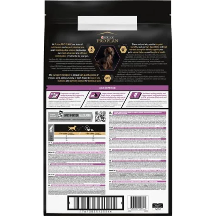 PRO PLAN Adult Small & Mini Age Defence 9+ Huhn, Hundefutter für kleine bis sehr kleine Rassen, 7 kg, unterstützt Gehirnfunktion und Zahnpflege – Bild 4