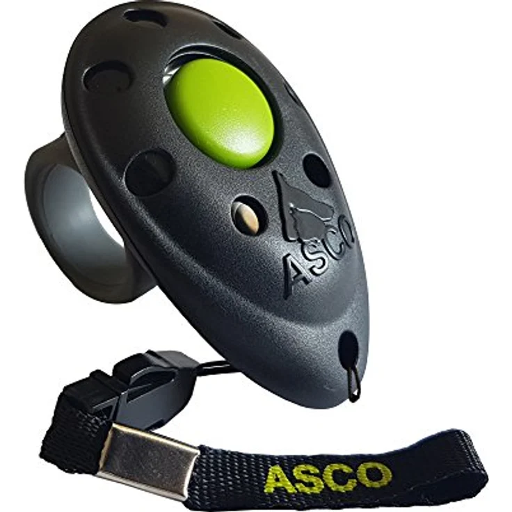 ASCO Finger Clicker ASCO-01F, Premium Clicker für effektives Clickertraining, ergonomisches Design, schwarz – Bild 1