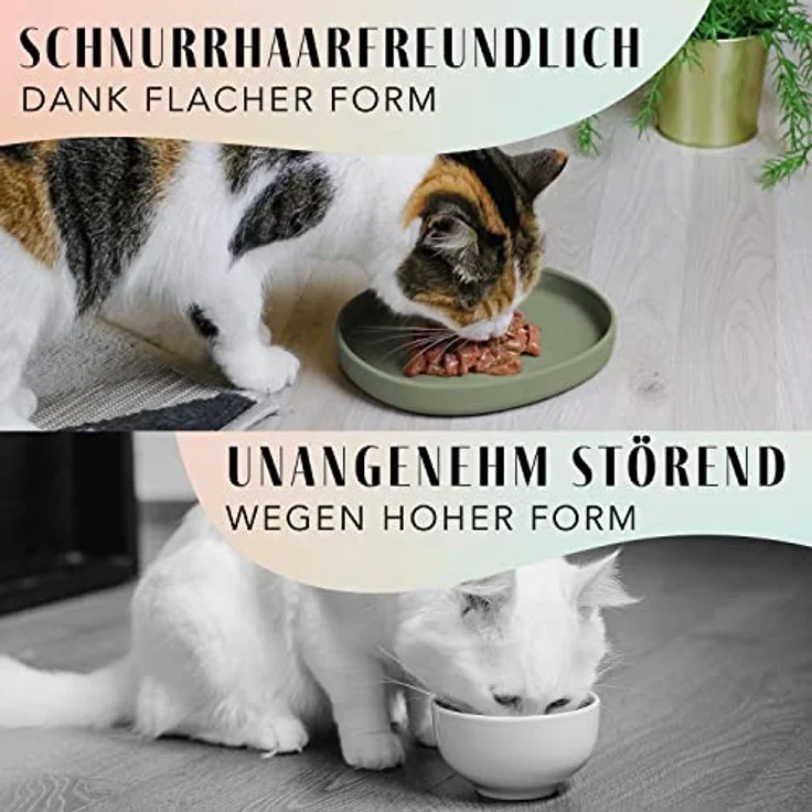 ne&no Nala Collection Futternapf für Katzen, flache Silikon-Futterschale mit rutschfester Unterseite, vielseitig einsetzbar, geruchsneutral und spülmaschinenfest – Bild 3
