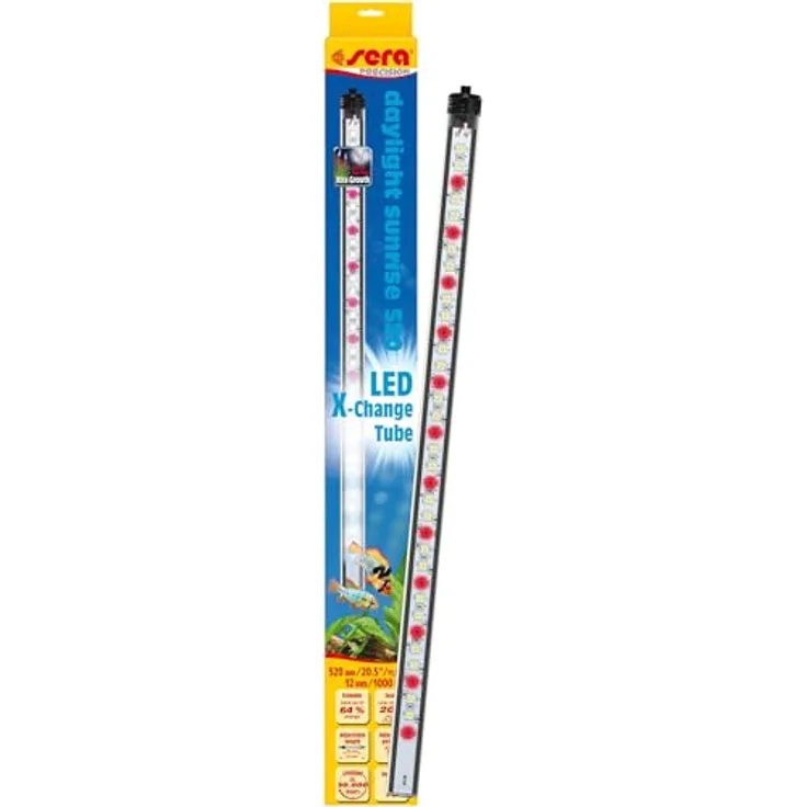 Sera LED-Tropic-Aqua-Leuchte, 10.70 W Aquariumbeleuchtung mit natürlichem Tageslicht für Süßwasseraquarien
