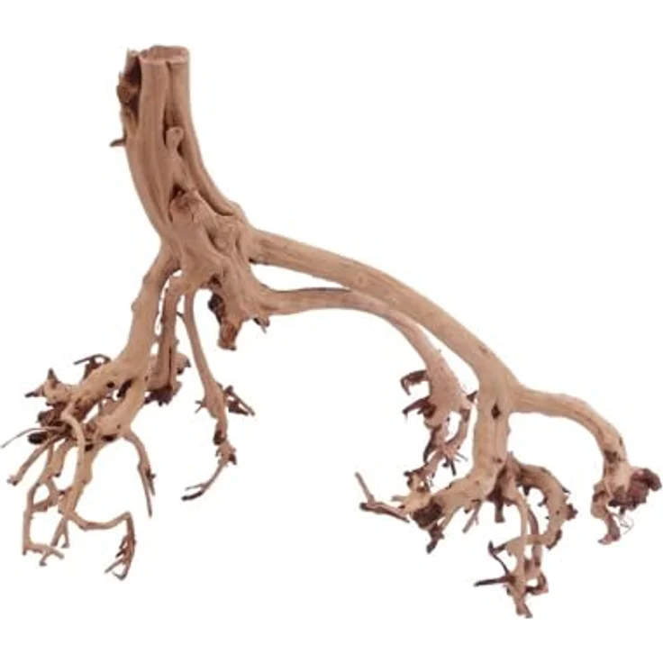 Aquaone XL Flowerwurzel Nr.4190, filigrane Wurzel Holz Aquarium Deko für Aquascaping, 32x18x26cm – Bild 1