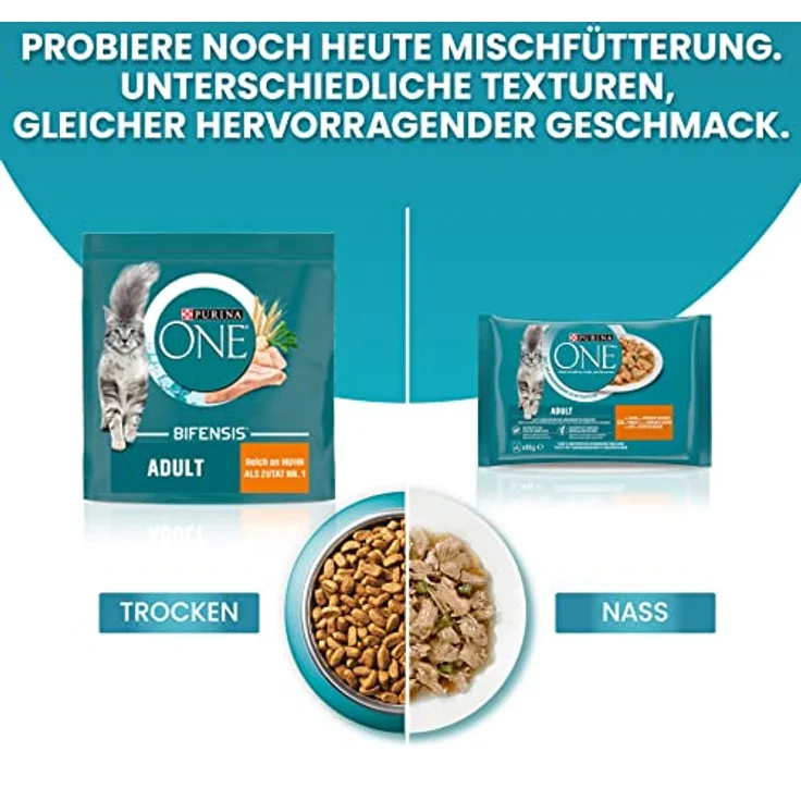 Purina ONE BIFENSIS Urinary Health, Trockenfutter für Katzen zur Unterstützung der Harnwege und des Darmmikrobioms, 750 g – Bild 6
