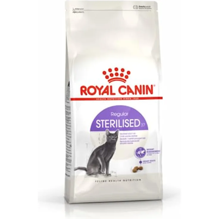 Royal Canin Sterilised 37, Katzenfutter für kastrierte Katzen, 4 kg, mit ausgewogenem Mineralstoffgehalt und hohem Proteingehalt