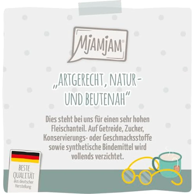 MjAMjAM Quetschie Senior, Katzen-Nassfutter mit saftigem Hühnchen, 12x125g, ohne Getreide – Bild 2