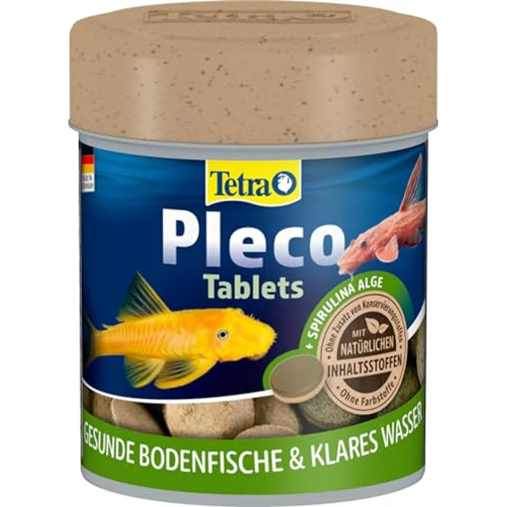 Tetra Pleco Tablets, Futtertabletten für pflanzenfressende Bodenfische, 120 Tabletten (36 g), nährstoffreich mit Spirulina und Omega-3 – Bild 9
