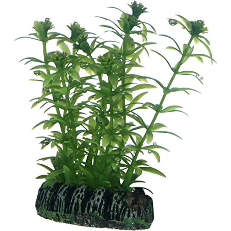 HOBBY Aquariendeko Plantasy Set, 3 künstliche Aquarienpflanzen, naturgetreu, verschiedene Größen  – Bild 4