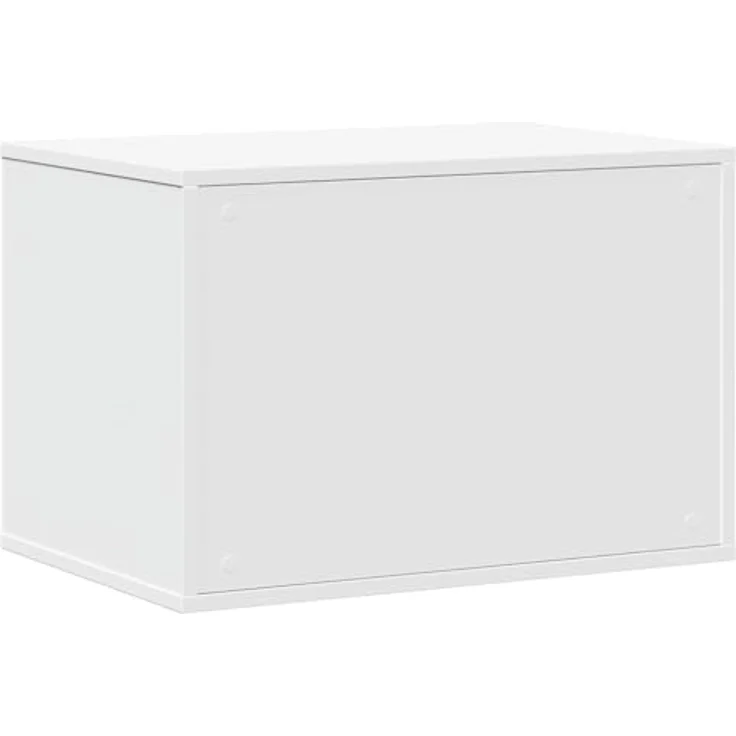 vidaXL Katzentoilette, Katzenklo Weiß 60x40x40 cm Holzwerkstoff, Verstecktes Design, Vielseitig einsetzbar, Individuell anpassbare Installation – Bild 6