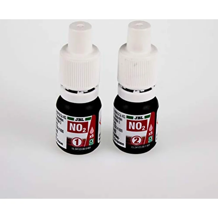 JBL ProAquaTest NO2, Wassertest-Nachfüller für Süß-/Meerwasser-Aquarien und Teiche, 2 Stück (1er Pack), inklusive wiederverschließbare Reagenzien für ca. 50 Tests – Bild 3