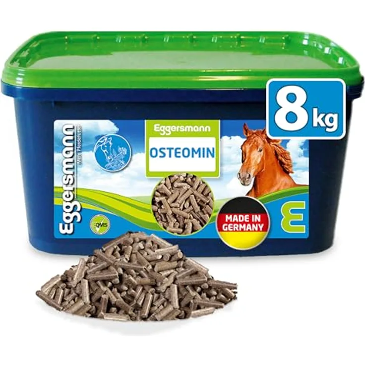 Eggersmann Mein Pferdefutter Osteomin Pellets 8 kg – Mineralfutter für Junge Pferde zur Unterstützung der Entwicklung mit ausgewogenem Calcium-Phosphor-Verhältnis
