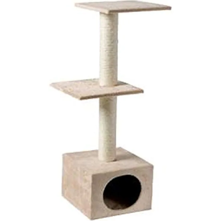 Flamingo Kratzbaum Charbonel, beige/creme mit robustem Design und kletterfreundlicher Struktur