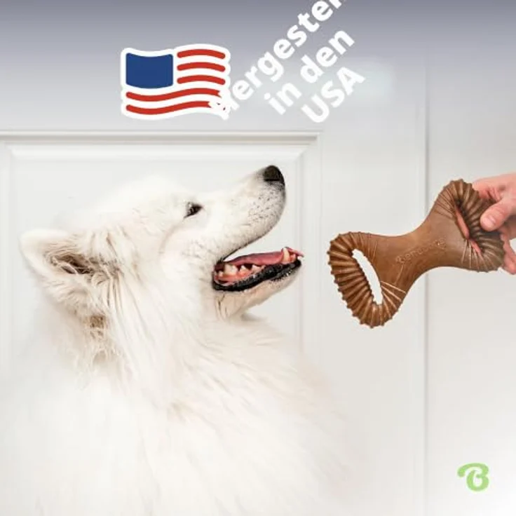 Benebone Dental Großer Hundeknochen mit Hühnergeschmack, langlebiges Kauspielzeug mit Zahnstimulation, aus 100% echtem Huhn, USA hergestellt – Bild 5