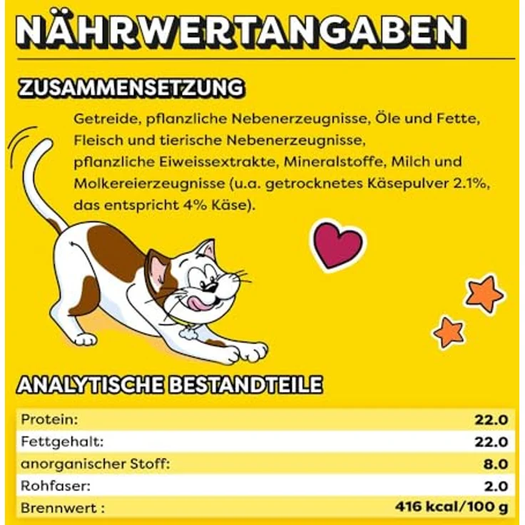 Dreamies Katzensnack mit Käse, 6x60g, ohne künstliche Aromastoffe für Katzen aller Lebensphasen – Bild 5