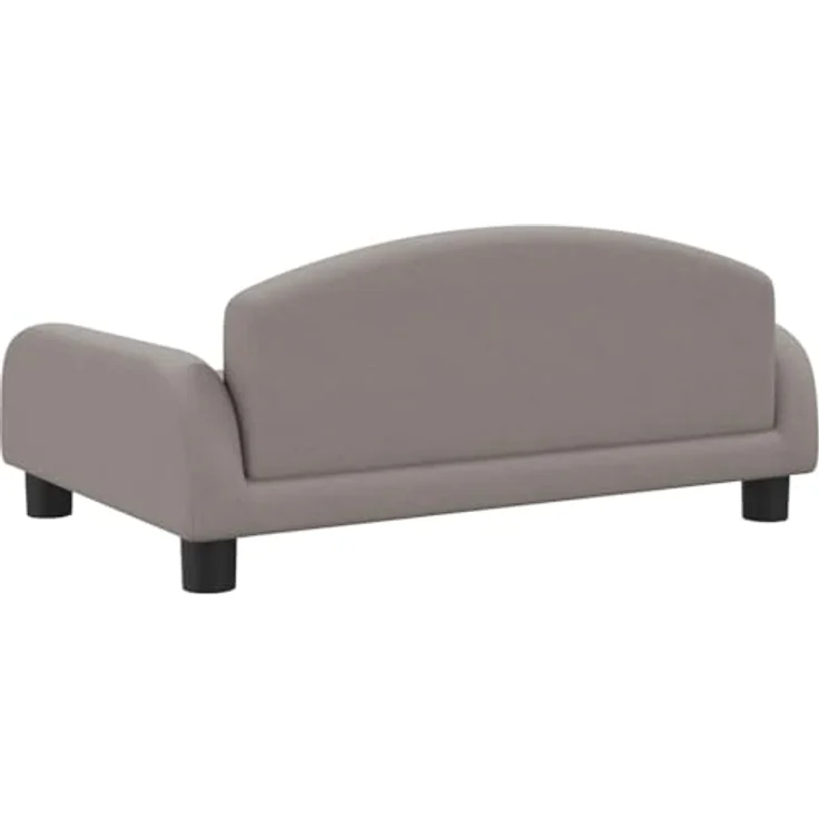 vidaXL Hundekorb Hundebett Taupe 70x45x30 cm Stoff mit massivem Kiefernholzrahmen – Bild 7