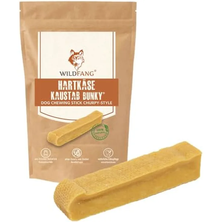 Wildfang® Yak-Kausnacks für Hunde, S (ca. 40 g) – Himalaya Yak-Käse Hundekaustangen, Natürliche Dentalsticks für Hunde 10–15 kg, 100 % natürlich, ideal für Zahnpflege und Kauen