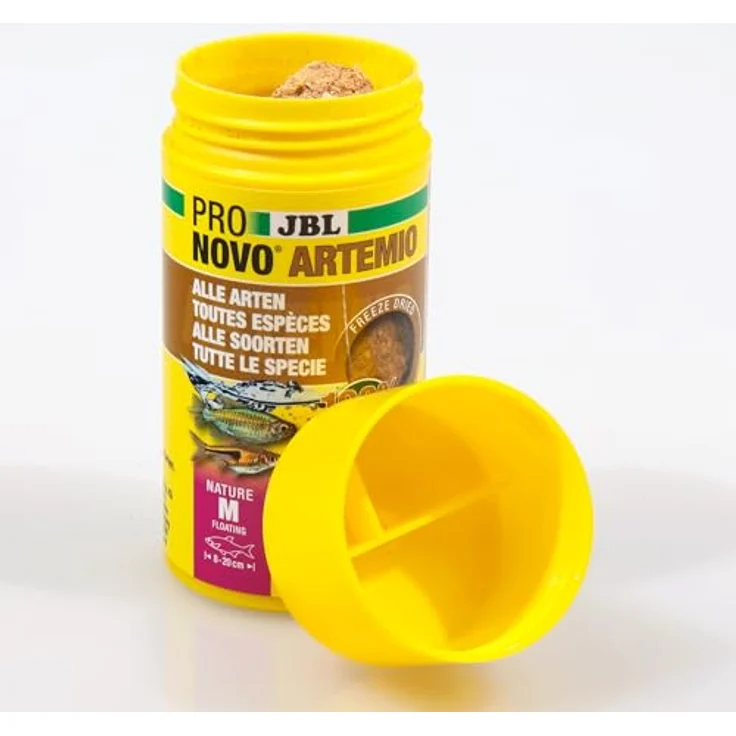 JBL PRONOVO ARTEMIO, gefriergetrocknete Artemia-Leckerbissen für Zierfische von 8-20 cm, Größe M, 100 ml – Bild 4