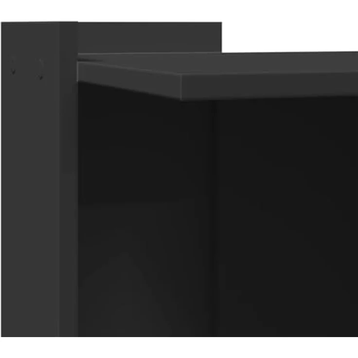 vidaXL Katzentoilette, Katzenklo Schwarz 53x53x51 cm Holzwerkstoff, Platzsparendes und vielseitig einsetzbares Katzenmöbel – Bild 5