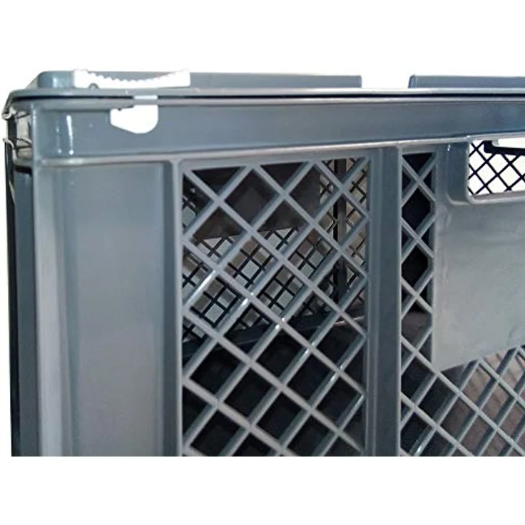 BRB-Lagertechnik Tiertransportbox XL, Scharnierdeckel für Kleintiere/Katzen/Kleine Hunde, PE-HD Material – Bild 3