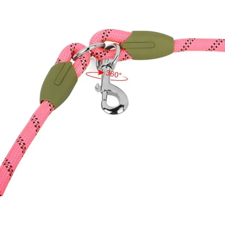 Eyleaf Hands Free Hundeleine 220cm, reflektierende Crossbody Leine aus wetterfestem Nylon für kleine, mittlere und große Hunde, ideal zum Gehen, Joggen und Laufen – Bild 4