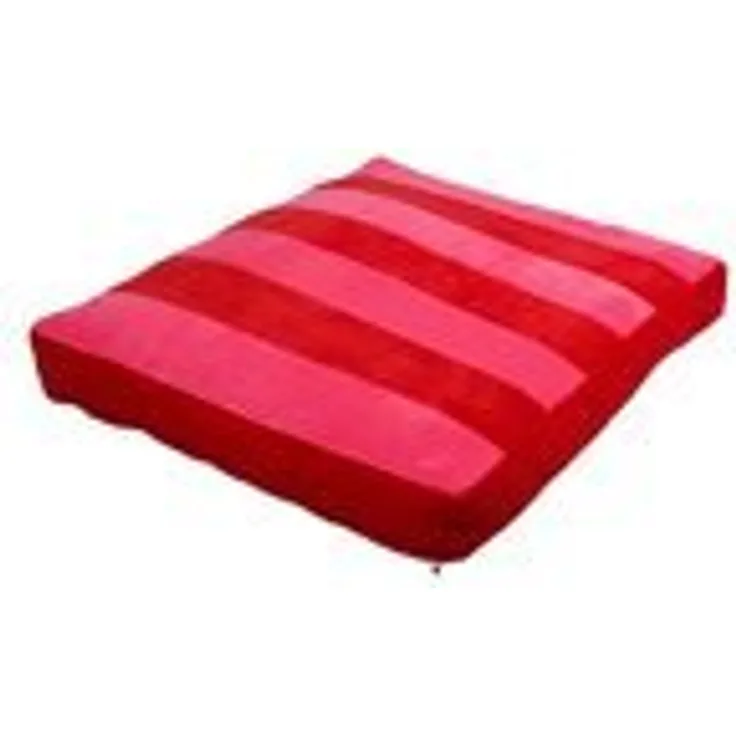 Coockoo Hundekissen Cozy Stripe, gemustert in rot/rosa, Größe M - 90x75x11 cm