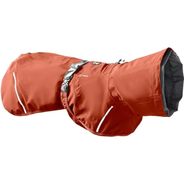 Hurtta Mudventure Hundemantel ECO, Regenjacke für Hunde mit wassersäule über 10.000 mm, verstellbar, Cinnamon, 50 cm – Bild 2