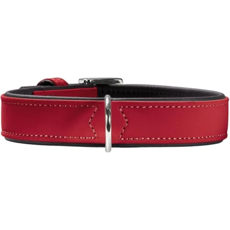 Hunter Hunde-Halsband Softie rot-schwarz XXS-XS – Bild 2