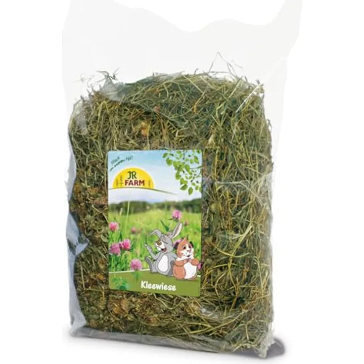 JR Farm Kleewiese 500 g, Kleintierfutter mit Rotklee, unterstützt Zahnabrieb und Vitalfunktionen, naturbelassen, made in Germany
