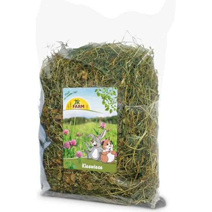 JR Farm Kleewiese 500 g, Kleintierfutter mit Rotklee, unterstützt Zahnabrieb und Vitalfunktionen, naturbelassen, made in Germany – Bild 1