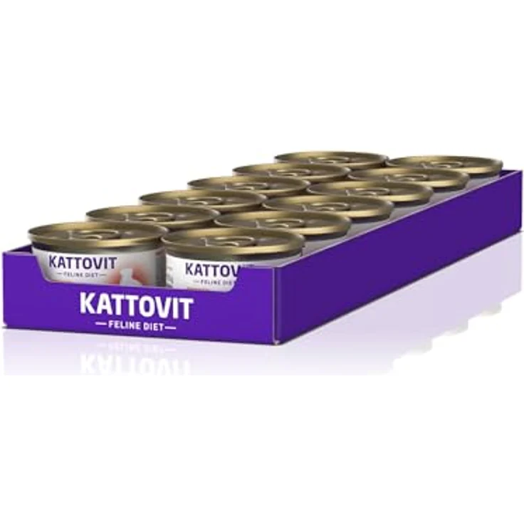 Kattovit Feline Diet Niere/Renal Huhn, 85 g - Unterstützung der Nierenfunktion, 12 Stück – Bild 4