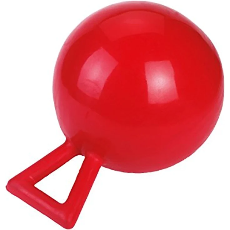 Covalliero Pferdespielball, robustes Tier-Beschäftigungsspielzeug mit 25 cm Durchmesser, aufpumpbar – Bild 2