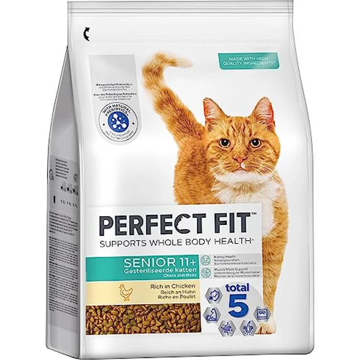 Perfect Fit PERFECT FIT™ Katze Beutel Senior 11+ mit Huhn, 3x2,8kg, zur Unterstützung von Haut, Fell und Verdauung – Bild 1
