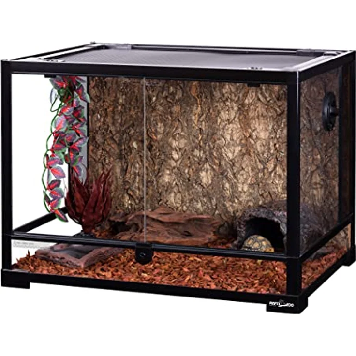 ReptiZoo Glasterrarium 60x45x45cm, zerlegbar mit Schwenktüre und einzigartiger Ventilation, verschickbar RK0107 – Bild 2