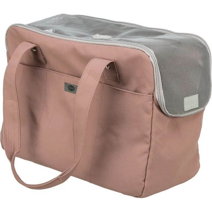 TRIXIE Tiertransporttasche Rosie, Hunde-Transportbox aus Kunststoff, rosa, 18 × 31 × 40 cm