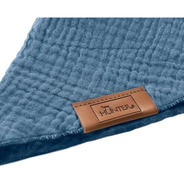 HUNTER Dreieckstuch NOLA, modisches Halstuch für Hunde, blau, Größe M, waschbar bei 30 °C – Bild 4