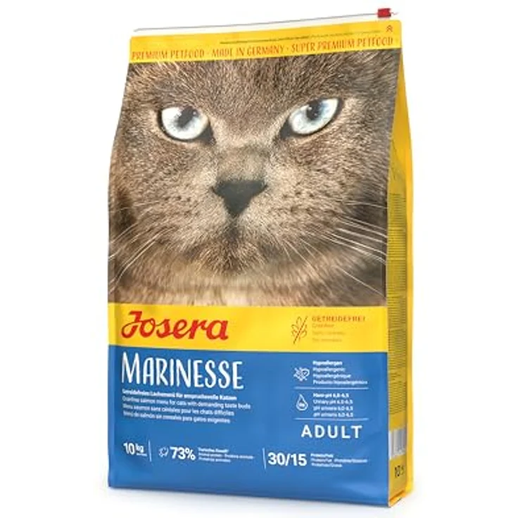 Josera Marinesse, Premium Trockenfutter für allergische Katzen, 10 kg, getreidefrei, mit Lachs, Kartoffel & Erbse, hochverdaulich, Made in Germany – Bild 1