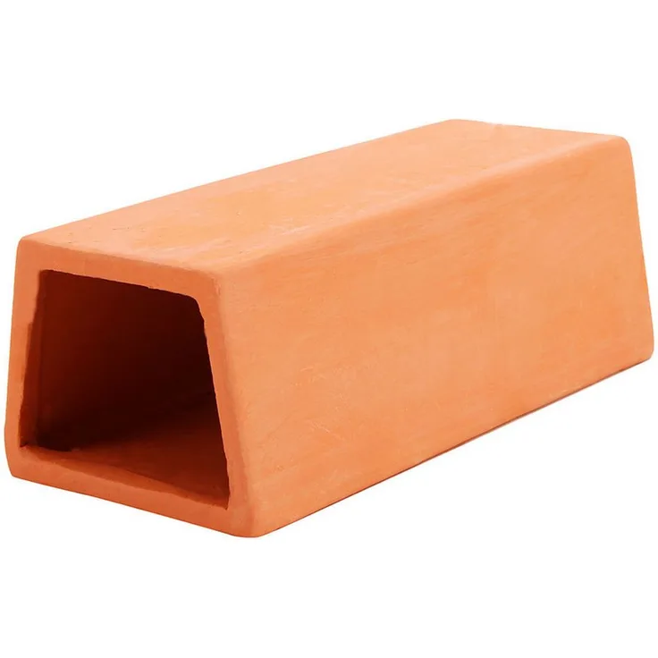 HOBBY Aquariendeko Catfish Corner 1 red, Brut- und Versteckhöhle aus gebranntem Ton, 6,5 x 5 x 15 cm