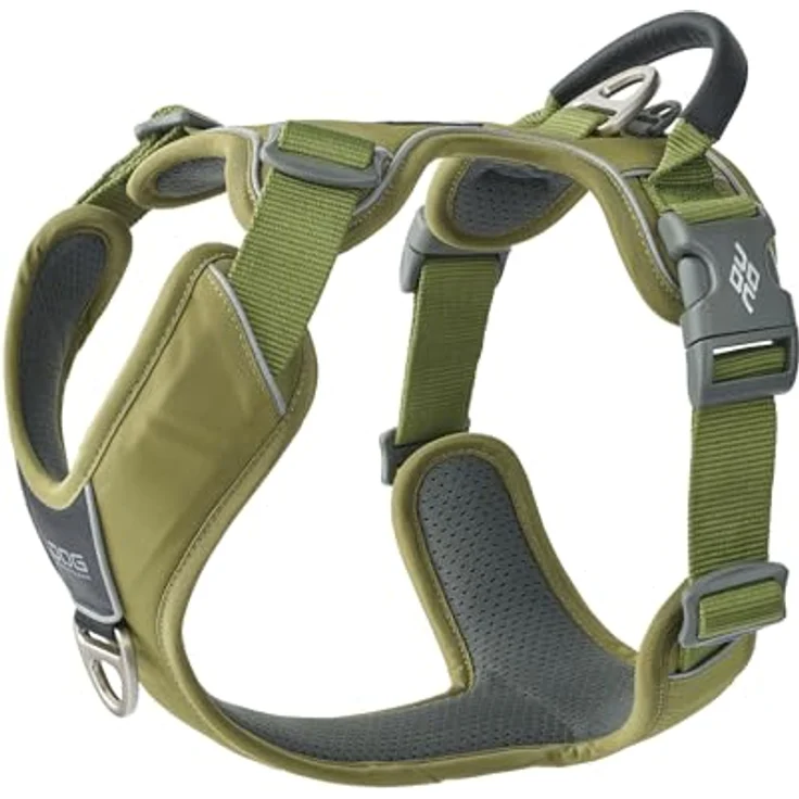 DOG Copenhagen Comfort Walk Pro Hundegeschirr, Hunting Green, XS, ergonomisches Alltagsgeschirr mit Reflektor und Assistiergriff – Bild 1