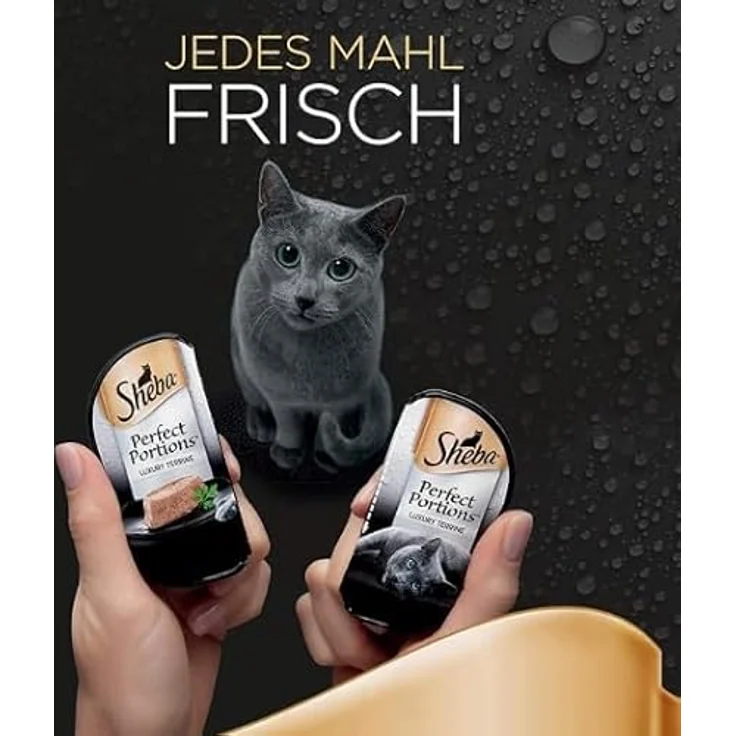 Sheba Perfect PORTIONS Pastete mit Lachs MSC, Nassfutter für Katzen, 3x2 Portionen à 37,5 g, ohne Zusätze – Bild 2