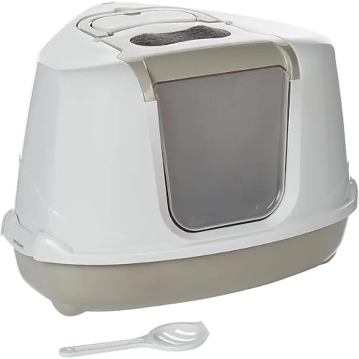 Yarro Internationale Tualetas Flip Beige (Katzen Ecktoilette), Katzenklo
