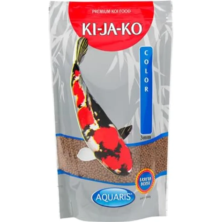 Aquaris KI-JA-KO Color Koifutter 500 g / 3 mm - mit Carotinoiden und Astaxanthin zur Farbverbesserung, proteinreich, unterstützt die Vitalität