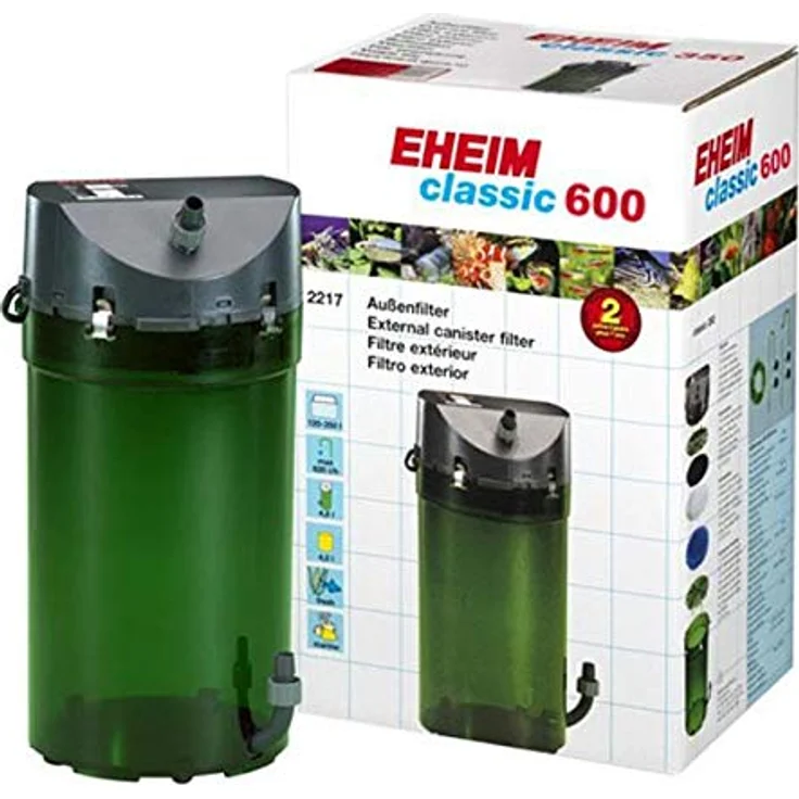 Eheim Classic 600, Aussenfilter für Aquarien bis 600 l, für Süsswasser und Salzwasser, energieeffizient und leise – Bild 1